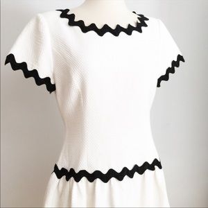 Vintage Dominic Rompollo Ric Rac Dress